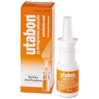 UTABON 0,5 mg/ml SOLUCION PARA PULVERIZACION NASAL CON BOMBA DOSIFICADORA, 1 envase pulverizador de 15 ml UTABON 0,5 mg/ml SOLUCION PARA PULVERIZACION NASAL CON BOMBA DOSIFICADORA, 1 envase pulverizador de 15 ml