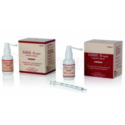 REGAXIDIL 50 mg/ml SOLUCION CUTANEA , 3 frascos de 60 ml