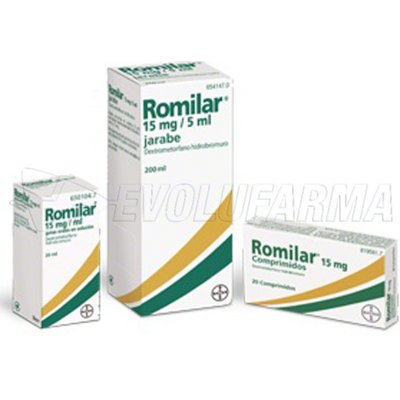 ROMILAR 15 mg/5 ml JARABE , 1 frasco de 200 ml ROMILAR 15 mg/5 ml JARABE , 1 frasco de 200 ml