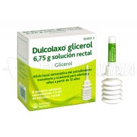 DULCOLAXO GLICEROL 6,75 g SOLUCION RECTAL, 6 enemas de 7,5 ml DULCOLAXO GLICEROL 6,75 g SOLUCION RECTAL, 6 enemas de 7,5 ml
