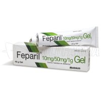 FEPARIL 10mg/g + 50mg/g GEL , 1 tubo de 40 g FEPARIL 10mg/g + 50mg/g GEL , 1 tubo de 40 g