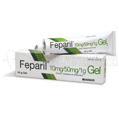 FEPARIL 10mg/g + 50mg/g GEL , 1 tubo de 40 g