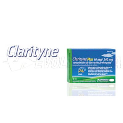 CLARITYNE PLUS 10mg/240mg COMPRIMIDOS DE LIBERACION PROLONGADA , 7 comprimidos