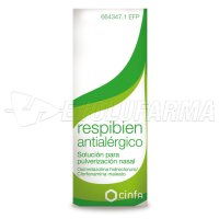 RESPIBIEN ANTIALERGICO SOLUCION PARA PULVERIZACION NASAL, 1 envase pulverizador de 15 ml RESPIBIEN ANTIALERGICO SOLUCION PARA PULVERIZACION NASAL, 1 envase pulverizador de 15 ml