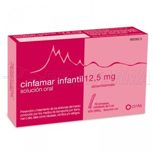 CINFAMAR INFANTIL 12,5 mg SOLUCION ORAL , 12 envases unidosis de 5 ml CINFAMAR INFANTIL 12,5 mg SOLUCION ORAL , 12 envases unidosis de 5 ml