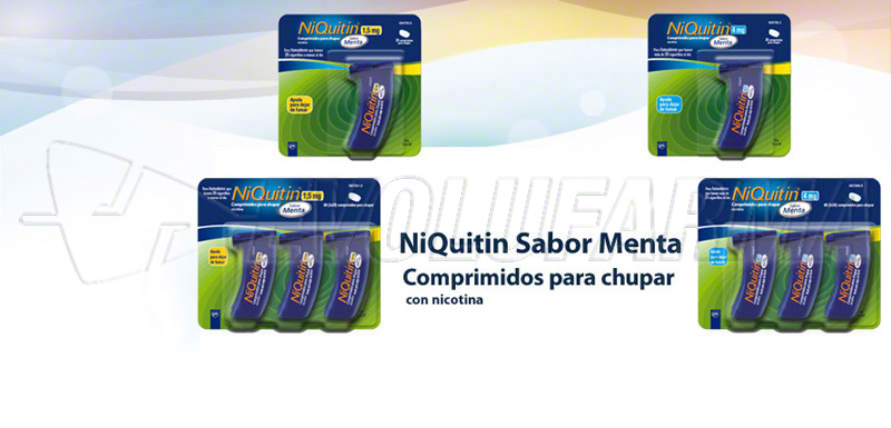 NIQUITIN 1,5 mg COMPRIMIDOS PARA CHUPAR SABOR MENTA , 20 comprimidos NIQUITIN 1,5 mg COMPRIMIDOS PARA CHUPAR SABOR MENTA , 20 comprimidos