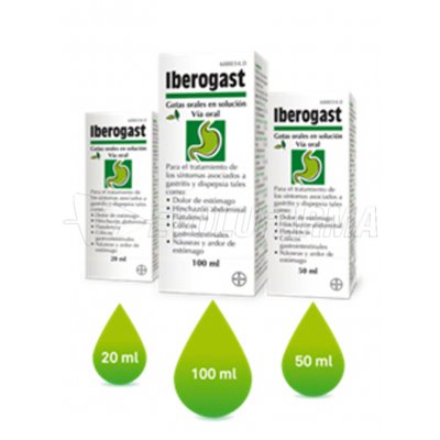 IBEROGAST GOTAS ORALES EN SOLUCION, 1 frasco de 50 ml IBEROGAST GOTAS ORALES EN SOLUCION, 1 frasco de 50 ml