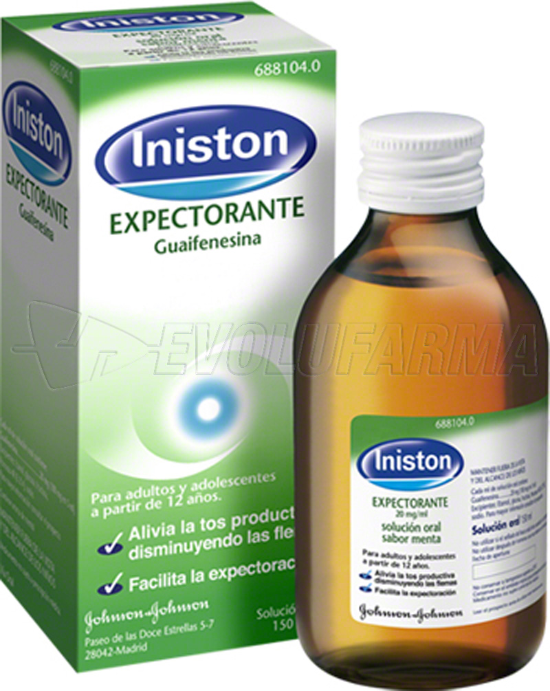 INISTON MUCOSIDAD 20mg/ml SOLUCION ORAL SABOR MENTA , 1 frasco de 150 ml INISTON MUCOSIDAD 20mg/ml SOLUCION ORAL SABOR MENTA , 1 frasco de 150 ml