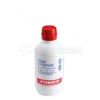 AGUA OXIGENADA FORET 3 % solución cutánea y concentrado para solución bucal , 1 frasco de 1.000 ml AGUA OXIGENADA FORET 3 % solución cutánea y concentrado para solución bucal , 1 frasco de 1.000 ml