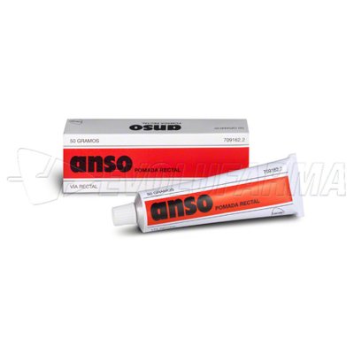 ANSO POMADA RECTAL, 1 tubo de 50 g ANSO POMADA RECTAL, 1 tubo de 50 g