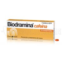 BIODRAMINA CAFEINA COMPRIMIDOS RECUBIERTOS , 4 comprimidos BIODRAMINA CAFEINA COMPRIMIDOS RECUBIERTOS , 4 comprimidos
