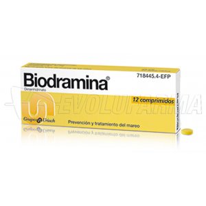 BIODRAMINA 50 mg COMPRIMIDOS , 12 comprimidos