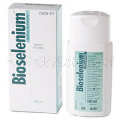 BIOSELENIUM 25 mg/ml SUSPENSION CUTANEA , 1 frasco de 100 ml BIOSELENIUM 25 mg/ml SUSPENSION CUTANEA , 1 frasco de 100 ml