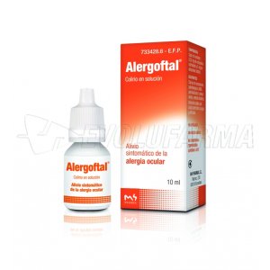 ALERGOFTAL 0,25 mg/ml+ 5 mg/ml COLIRIO EN SOLUCION , 1 frasco de 10 ml