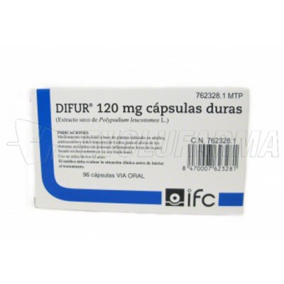 DIFUR 120 mg CAPSULAS DURAS , 96 cápsulas