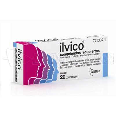 ILVICO COMPRIMIDOS RECUBIERTOS, 20 comprimidos ILVICO COMPRIMIDOS RECUBIERTOS, 20 comprimidos