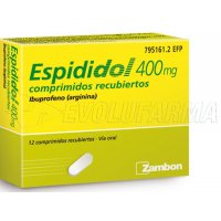 ESPIDIDOL 400 mg COMPRIMIDOS RECUBIERTOS, 12 comprimidos ESPIDIDOL 400 mg COMPRIMIDOS RECUBIERTOS, 12 comprimidos