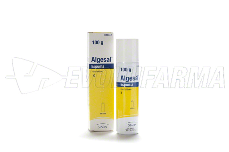 ALGESAL ESPUMA, 1 envase a presión de 100 g ALGESAL ESPUMA, 1 envase a presión de 100 g