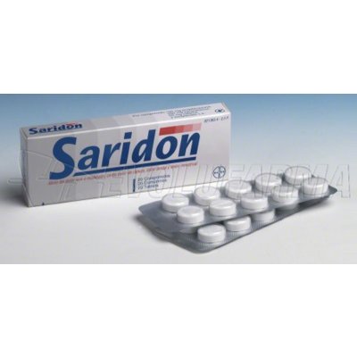 SARIDON 250 mg/150 mg/50 mg COMPRIMIDOS , 20 comprimidos
