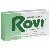 SUPOSITORIOS DE GLICERINA ROVI ADULTOS, 12 supositorios SUPOSITORIOS DE GLICERINA ROVI ADULTOS, 12 supositorios