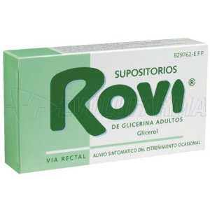 SUPOSITORIOS DE GLICERINA ROVI ADULTOS, 12 supositorios SUPOSITORIOS DE GLICERINA ROVI ADULTOS, 12 supositorios