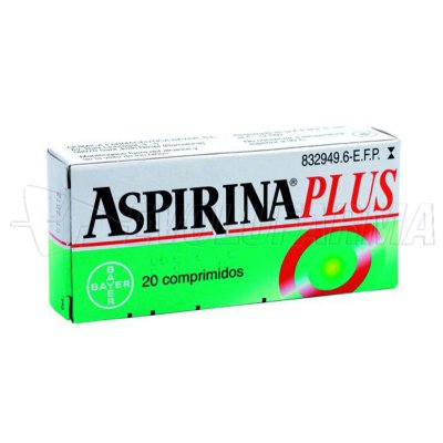 ASPIRINA PLUS 500 mg/ 50 mg COMPRIMIDOS , 20 comprimidos ASPIRINA PLUS 500 mg/ 50 mg COMPRIMIDOS , 20 comprimidos