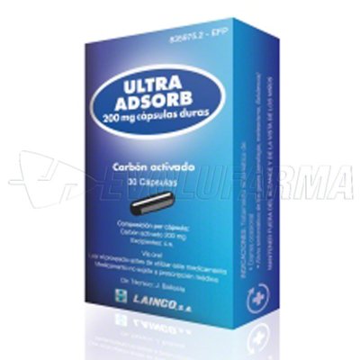 ULTRA ADSORB 200 mg CAPSULAS DURAS, 30 cápsulas ULTRA ADSORB 200 mg CAPSULAS DURAS, 30 cápsulas