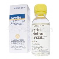 ACEITE RICINO ORRAVAN 1g/ml LIQUIDO ORAL , 1 frasco de 25 g ACEITE RICINO ORRAVAN 1g/ml LIQUIDO ORAL , 1 frasco de 25 g
