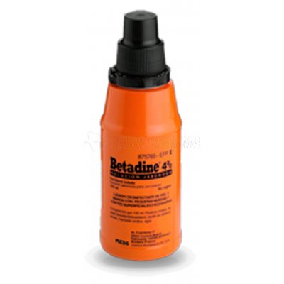BETADINE JABONOSO 40 MG/ML SOLUCION CUTANEA , 1 frasco de 125 ml