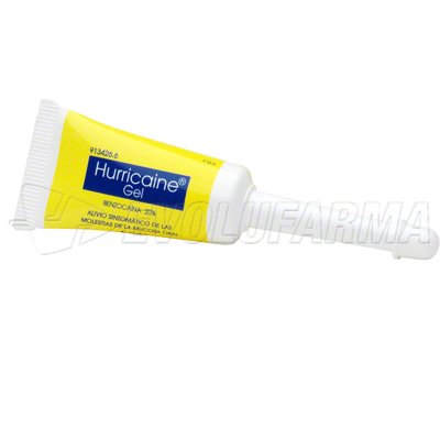 HURRICAINE 200 mg/g GEL BUCAL , 1 tubo de 6 ml HURRICAINE 200 mg/g GEL BUCAL , 1 tubo de 6 ml