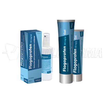 FLOGOPROFEN 50 mg/ml SOLUCION PARA PULVERIZACION CUTANEA , 1 frasco de 100 ml FLOGOPROFEN 50 mg/ml SOLUCION PARA PULVERIZACION CUTANEA , 1 frasco de 100 ml