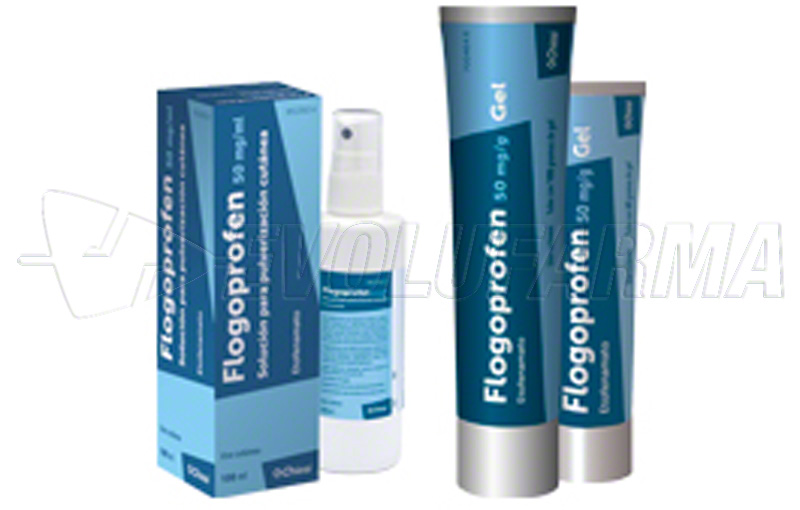 FLOGOPROFEN 50 mg/ml SOLUCION PARA PULVERIZACION CUTANEA , 1 frasco de 100 ml FLOGOPROFEN 50 mg/ml SOLUCION PARA PULVERIZACION CUTANEA , 1 frasco de 100 ml
