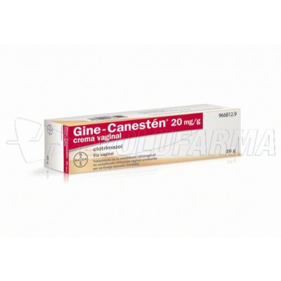 GINE-CANESTEN 20 mg/g CREMA VAGINAL , 1 tubo de 20 g GINE-CANESTEN 20 mg/g CREMA VAGINAL , 1 tubo de 20 g