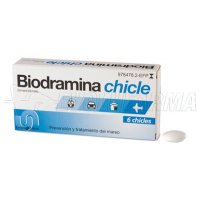 BIODRAMINA 20 mg CHICLES MEDICAMENTOSOS , 6 chicles BIODRAMINA 20 mg CHICLES MEDICAMENTOSOS , 6 chicles