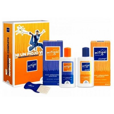 MITIGAL LOCION Y CHAMPU CON PEINE Y GORRO KIT PACK MITIGAL LOCION Y CHAMPU CON PEINE Y GORRO KIT PACK