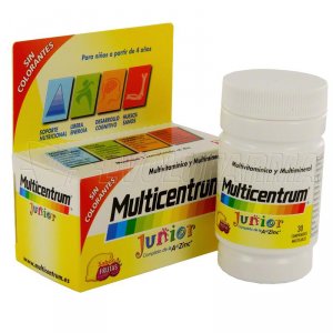 MULTICENTRUM JUNIOR. 30 Comprimidos. MULTICENTRUM JUNIOR. 30 Comprimidos.