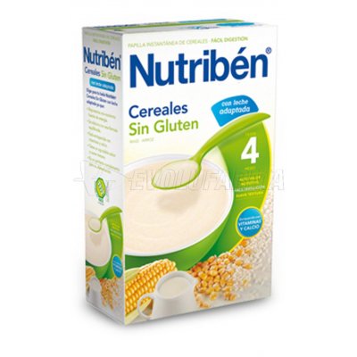 NUTRIBEN CEREALES SIN GLUTEN PAPILLA LECHE ADAPTADA, 300g NUTRIBEN CEREALES SIN GLUTEN PAPILLA LECHE ADAPTADA, 300g