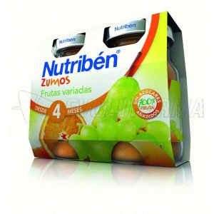 NUTRIBEN ZUMO FRUTAS VARIADAS, 130ml 2 Unidades NUTRIBEN ZUMO FRUTAS VARIADAS, 130ml 2 Unidades
