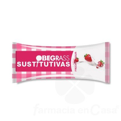 OBEGRASS SUSTITUTIVAS BARRITA FRESA YOGURT 8 BARRITA