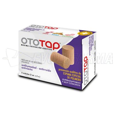 OTOTAP TAPONES ESPUMA. Envase de 6 Unidades OTOTAP TAPONES ESPUMA. Envase de 6 Unidades