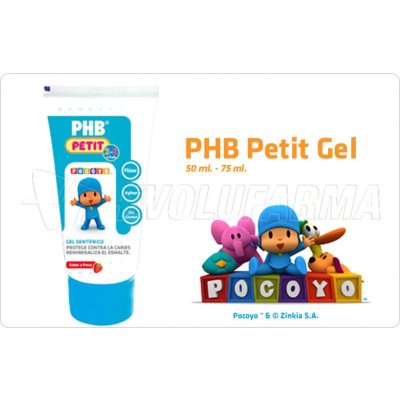 PHB PETIT. GEL DENTÍFRICO INFANTIL. Envase de 50 ml. PHB PETIT. GEL DENTÍFRICO INFANTIL. Envase de 50 ml.