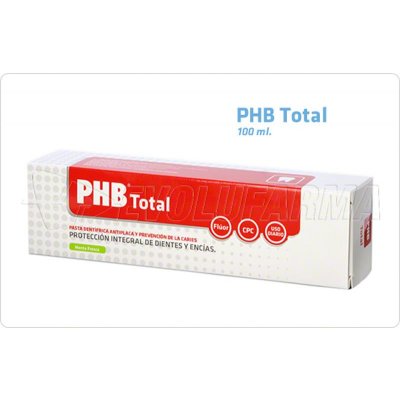 PHB TOTAL. PASTA DENTÍFRICA. Envase 100 ml. PHB TOTAL. PASTA DENTÍFRICA. Envase 100 ml.