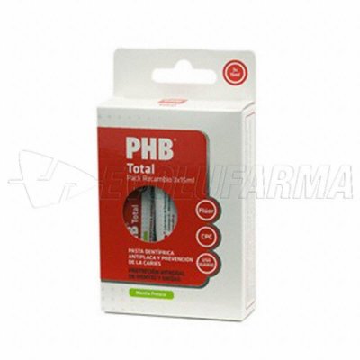 PHB TOTAL. PASTA DENTÍFRICA. Recambio 3 Uds. PHB TOTAL. PASTA DENTÍFRICA. Recambio 3 Uds.