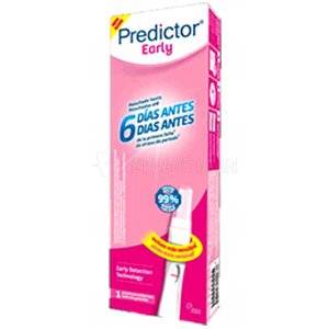 PREDICTOR EARLY TEST DE EMBARAZO . 1 ud PREDICTOR EARLY TEST DE EMBARAZO . 1 ud