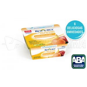 RESOURCE PURE DE FRUTAS 4 TARRINAS MACEDONIA. 400g RESOURCE PURE DE FRUTAS 4 TARRINAS MACEDONIA. 400g