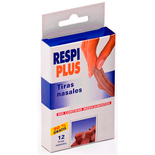 RESPIPLUS TIRA NASAL PIEL 12 U RESPIPLUS TIRA NASAL PIEL 12 U