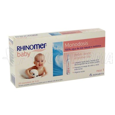 RHINOMER BABY. 20 Monodosis de 5 ml