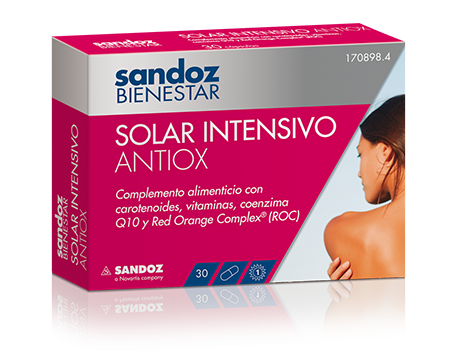 SANDOZ BIENESTAR SOLAR INTEN ANTIOX 30 CAPSULAS SANDOZ BIENESTAR SOLAR INTEN ANTIOX 30 CAPSULAS