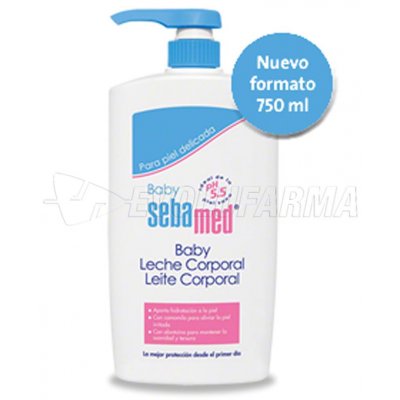 SEBAMED BABY LECHE CORPORAL. Envase con dosificador 750 ml.