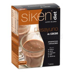 SIKEN DIET DESAYUNO DE CACAO, 24g 7 Sobres SIKEN DIET DESAYUNO DE CACAO, 24g 7 Sobres